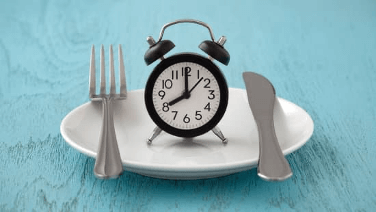 clock on a plate